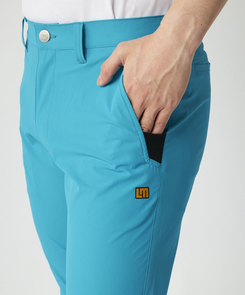 メンズ 撥水ハイパーストレッチテーパードパンツ ターコイズ