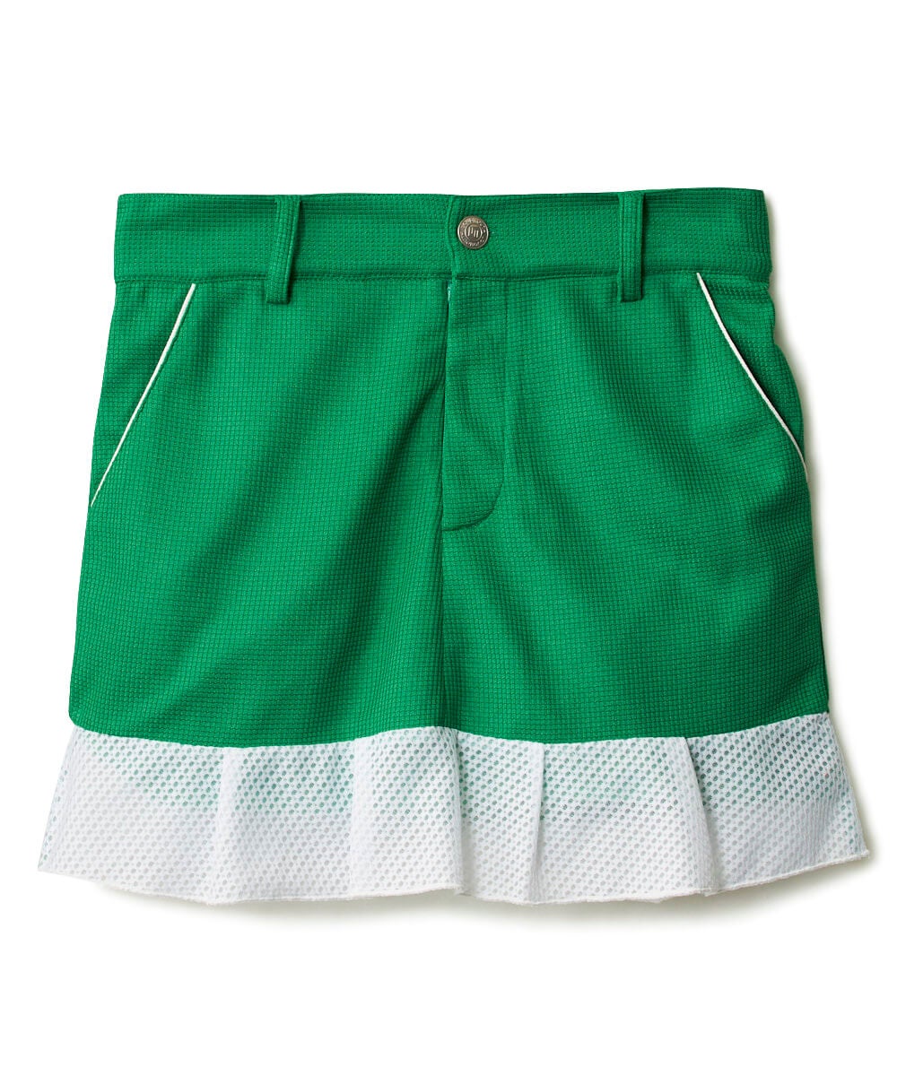 レディース UVワッフル裾フリルキュロット グリーン | LOUDMOUTH JAPAN