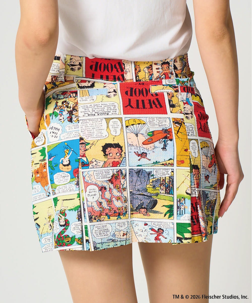 LoudMouth ベティブープ コミック柄スカート Mサイズ LOUDMOUTH×Betty Boop™ レディース スカート Betty' Comic