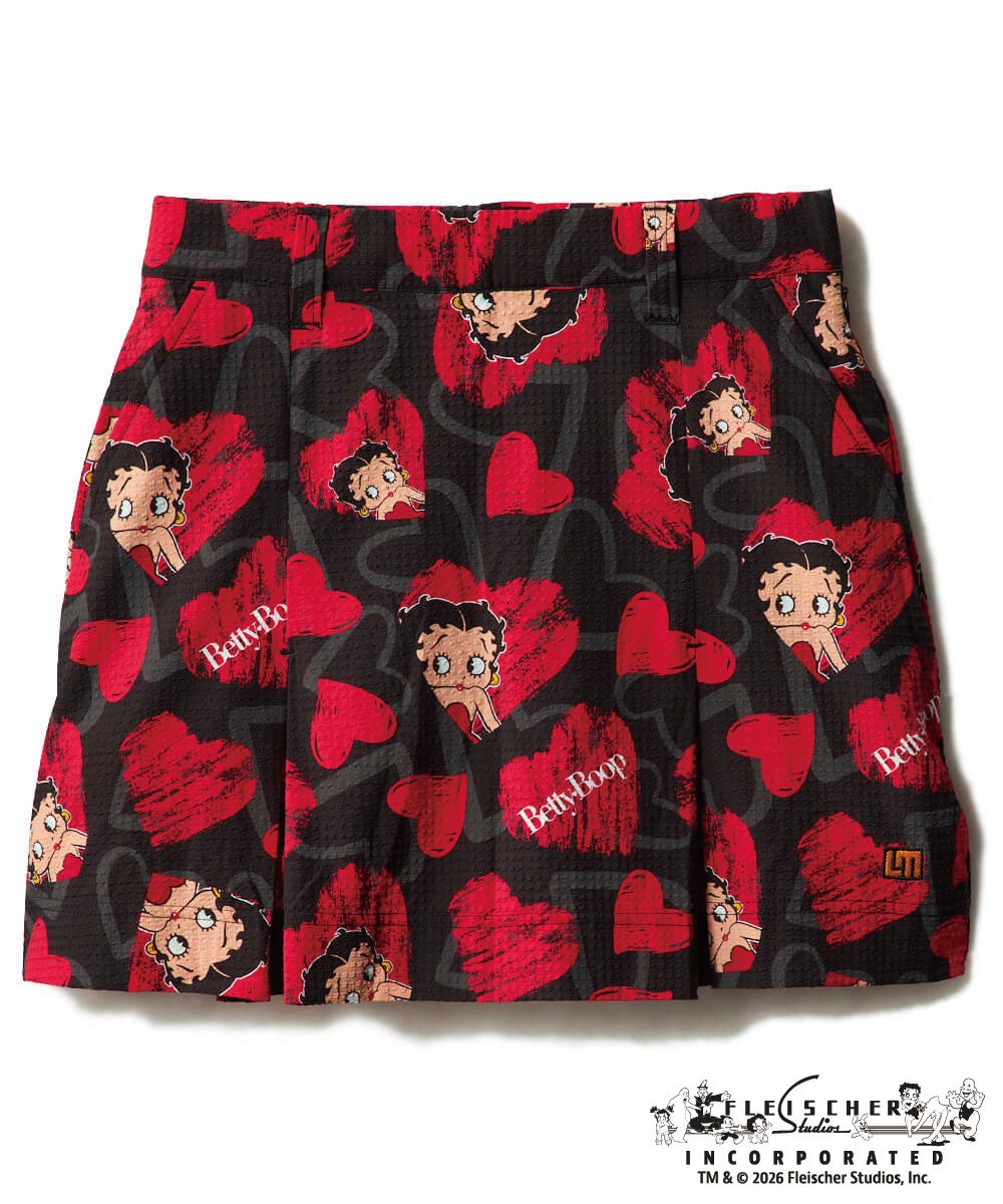 LOUDMOUTH×Betty Boop™ レディース スカート Scribble Hearts