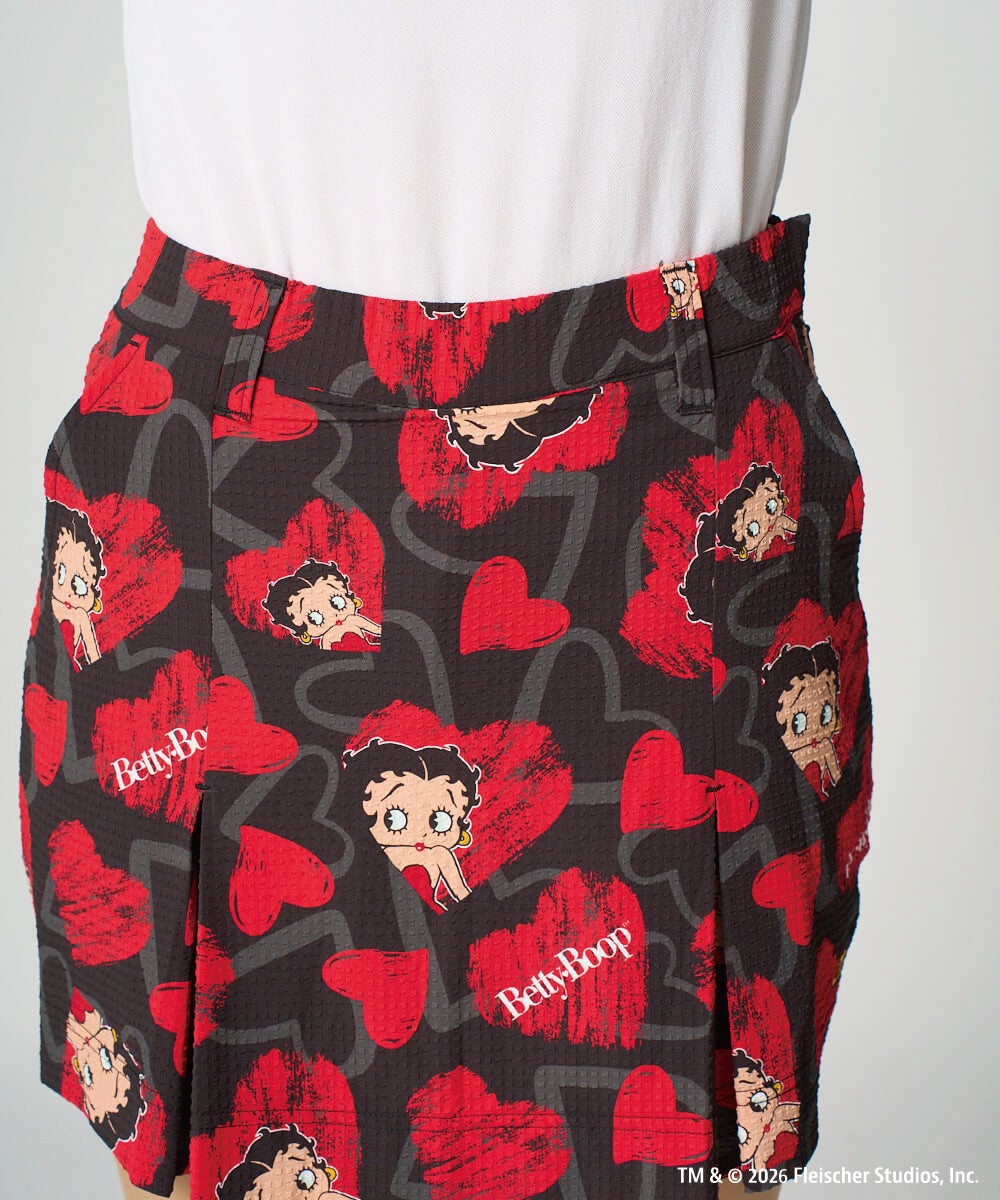 LOUDMOUTH×Betty Boop™ レディース スカート Scribble Hearts