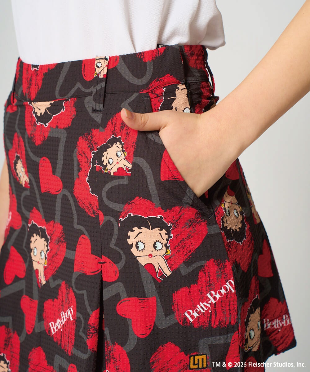 LOUDMOUTH×Betty Boop™ レディース スカート Scribble Hearts