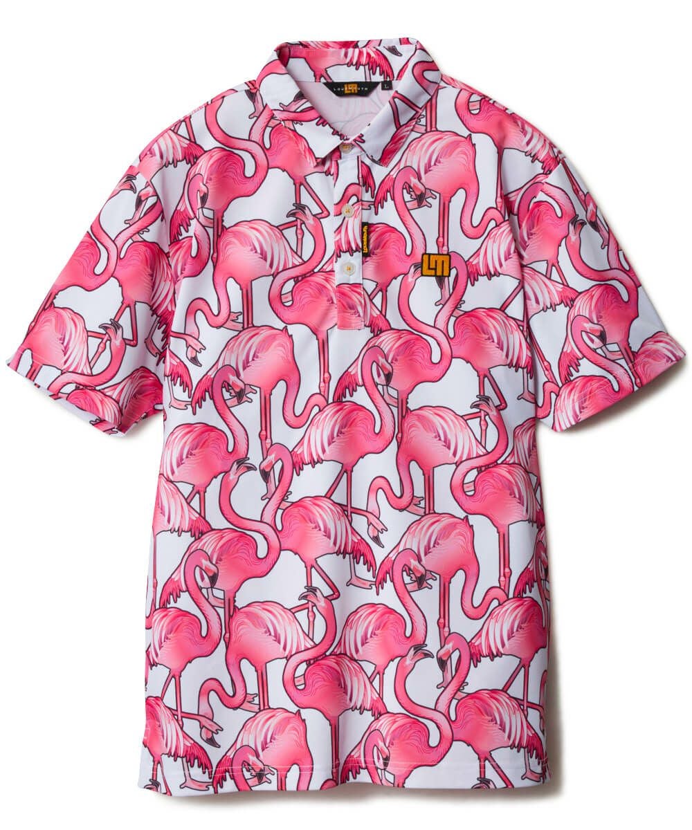 メンズ 総柄ポロシャツ Pink Panic/ピンクパニック | LOUDMOUTH JAPAN
