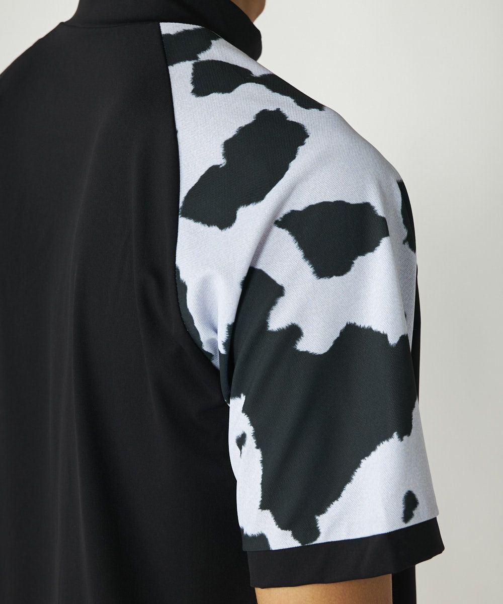 【新品未使用】サイズ4 メンズ モックネックシャツ ラッセルノ 2082 メンズ 切替モックネックシャツ ブラック | LOUDMOUTH JAPAN