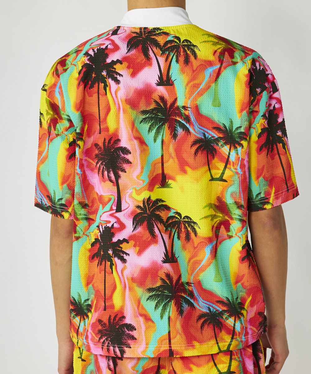 LOUDMOUTH★新品スムース×ニットサッカー切替シャツ ホワイトLL メンズ スムース×ニットサッカー切替シャツ ホワイト | LOUDMOUTH JAPAN