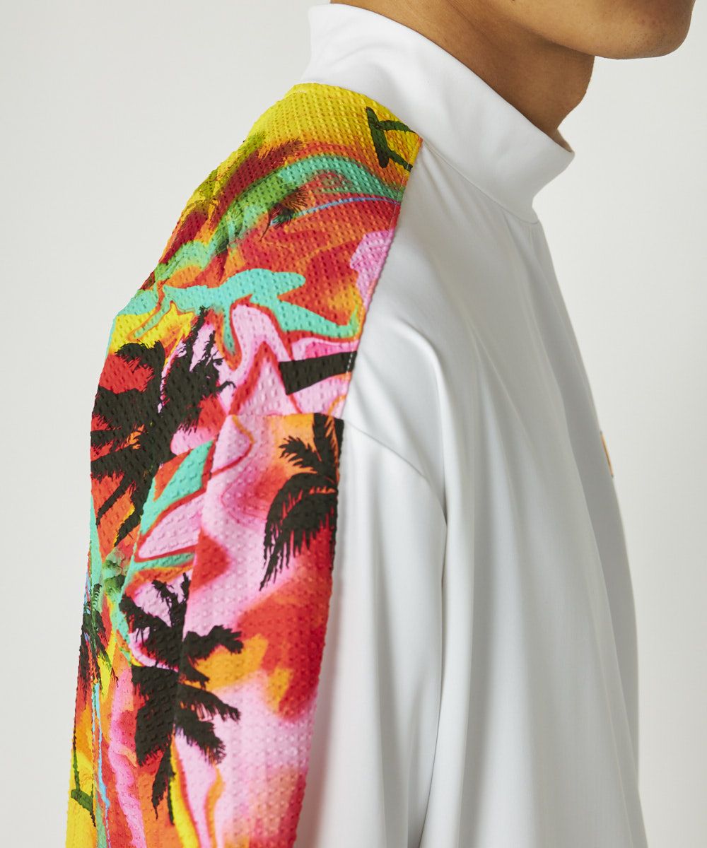 LOUDMOUTH★新品スムース×ニットサッカー切替シャツ ホワイトLL メンズ スムース×ニットサッカー切替シャツ ホワイト | LOUDMOUTH JAPAN