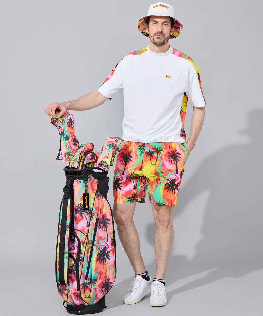 メンズ スムース×ニットサッカー切替シャツ ホワイト | LOUDMOUTH JAPAN