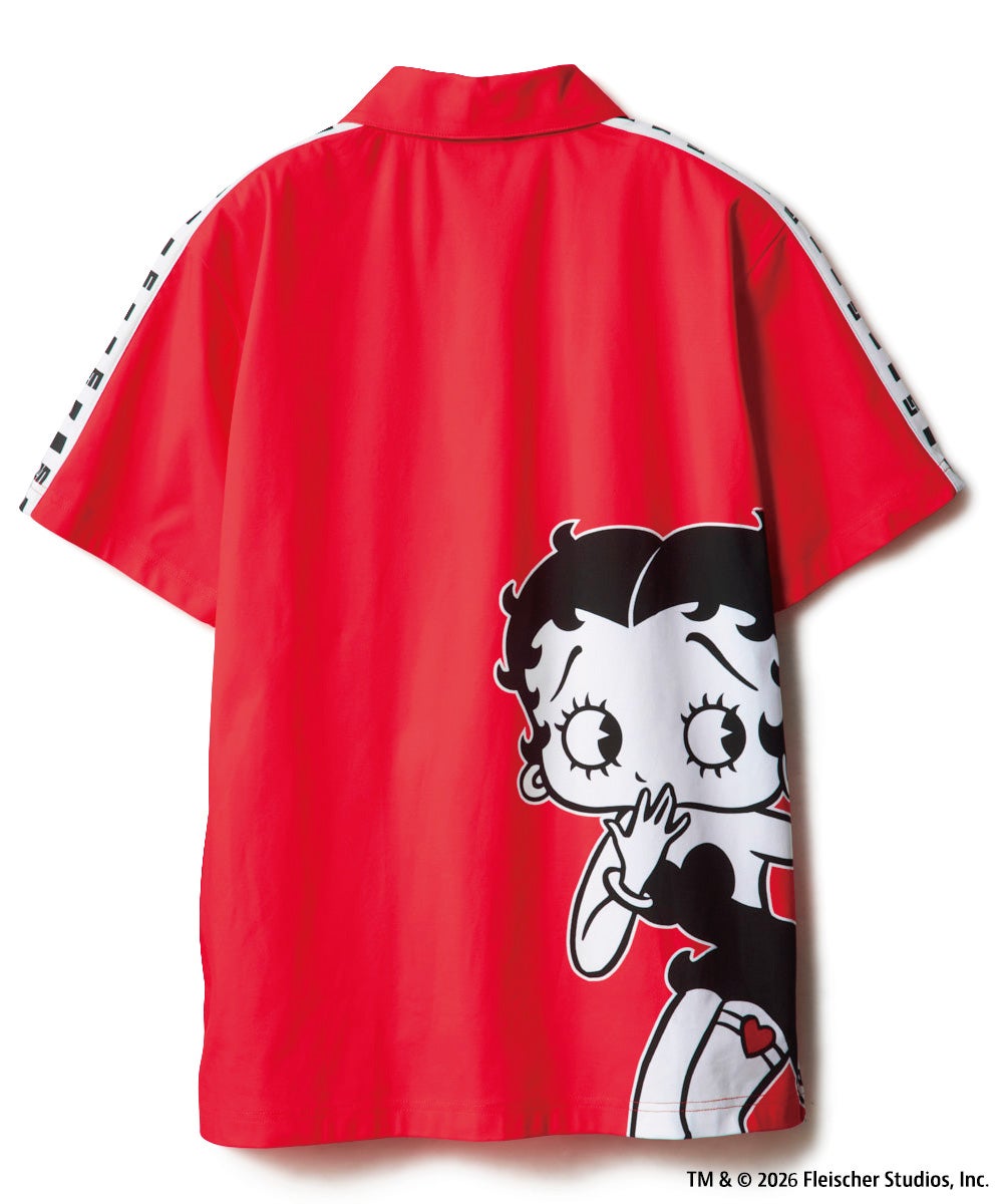 LOUDMOUTH×Betty Boop™ メンズ ポロシャツ レッド | LOUDMOUTH JAPAN