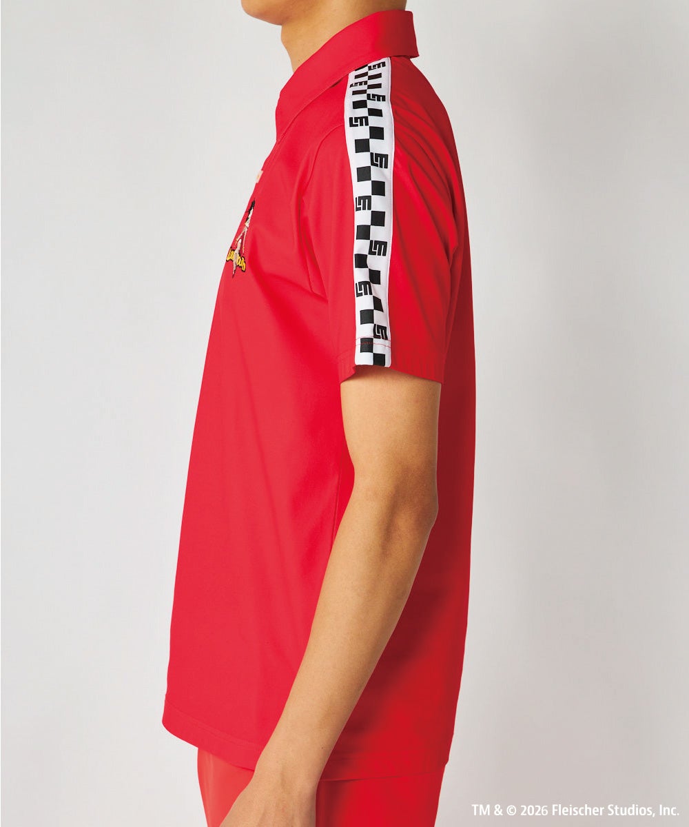 LOUDMOUTH×Betty Boop™ メンズ ポロシャツ レッド | LOUDMOUTH JAPAN