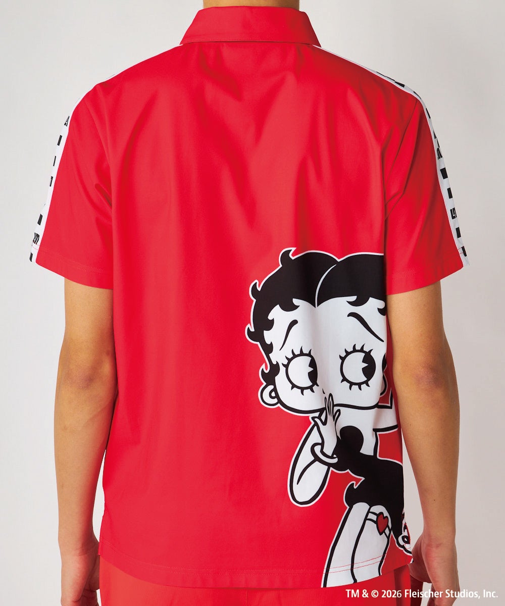 LOUDMOUTH×Betty Boop™ メンズ ポロシャツ レッド | LOUDMOUTH JAPAN