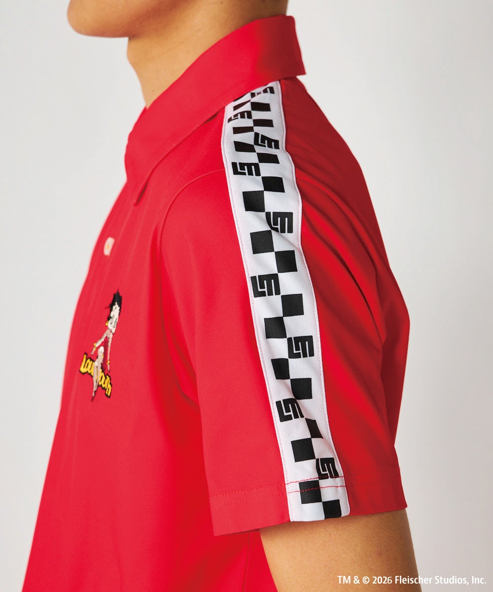 LOUDMOUTH×Betty Boop™ メンズ ポロシャツ レッド | LOUDMOUTH JAPAN