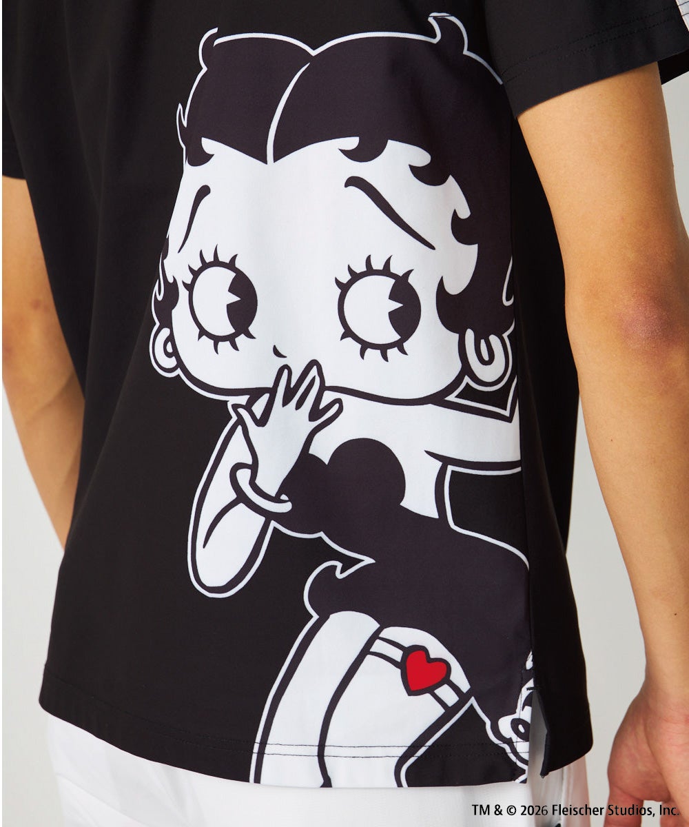 LOUDMOUTH×Betty Boop™ メンズ ポロシャツ ブラック | LOUDMOUTH