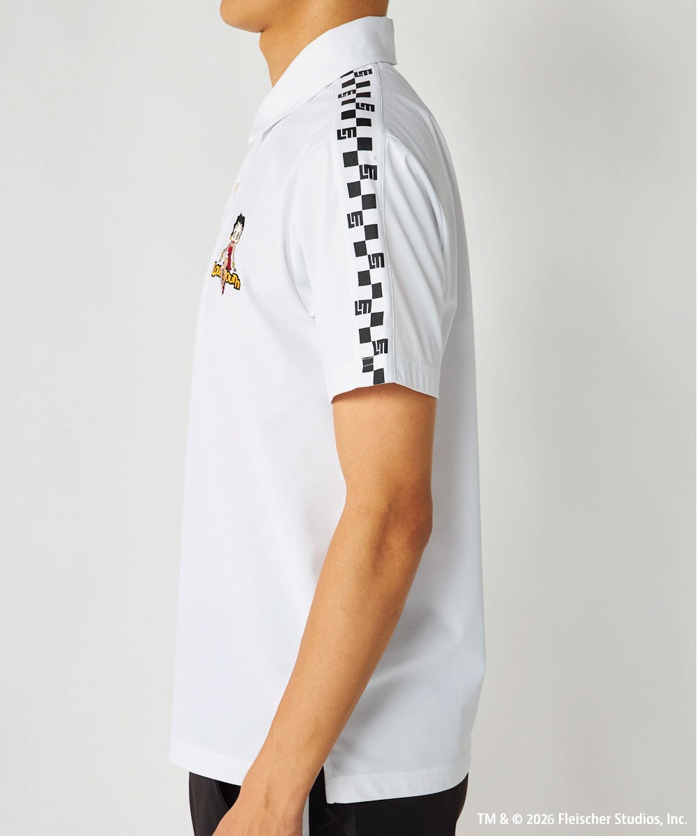 LOUDMOUTH×Betty Boop™ メンズ ポロシャツ ホワイト | LOUDMOUTH
