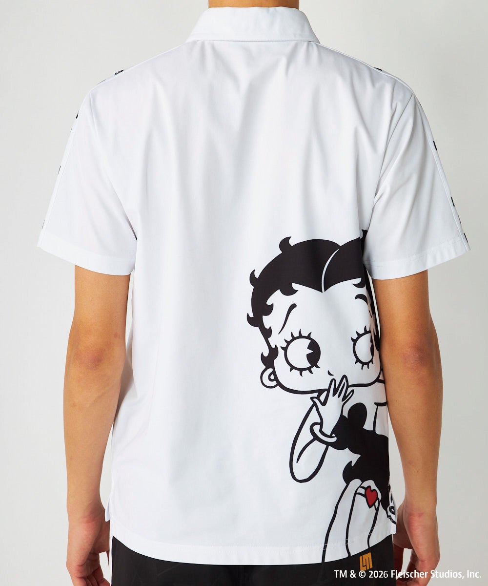 限定　新品　muta Betty Boop コラボ　ポロ　xxl ムータ　ベティ BETTY BOOP（ベティ ブープ） ブレイブマン ポロシャツ ダンサー