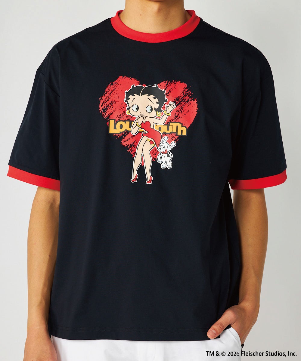 LOUDMOUTH×Betty Boop™ メンズ Tシャツ ブラック | LOUDMOUTH JAPAN