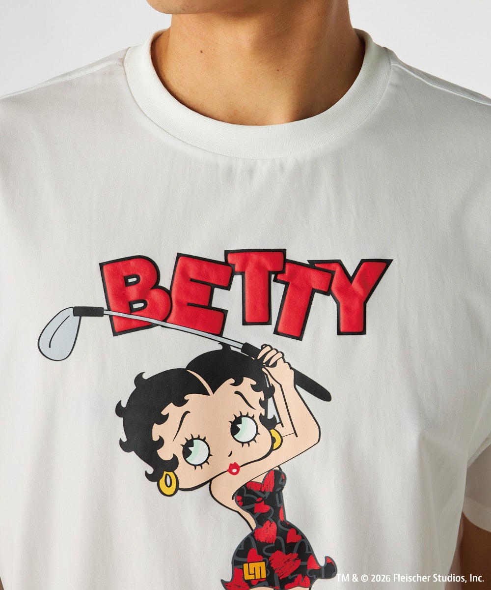 LOUDMOUTH×Betty Boop™ メンズ Tシャツ ホワイト | LOUDMOUTH JAPAN