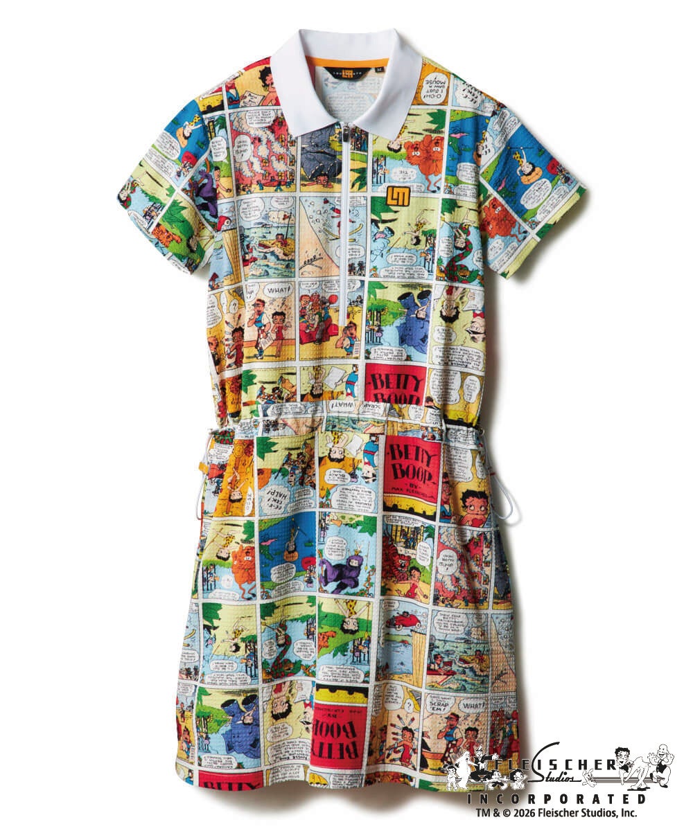 『廃盤』『美品』ラブド・ワンズ('09オーストラリア) LOUDMOUTH×Betty Boop™ レディース ワンピース Betty' Comic