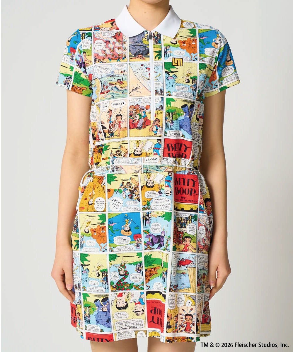 LOUDMOUTH×Betty Boop™ レディース ワンピース Betty' Comic