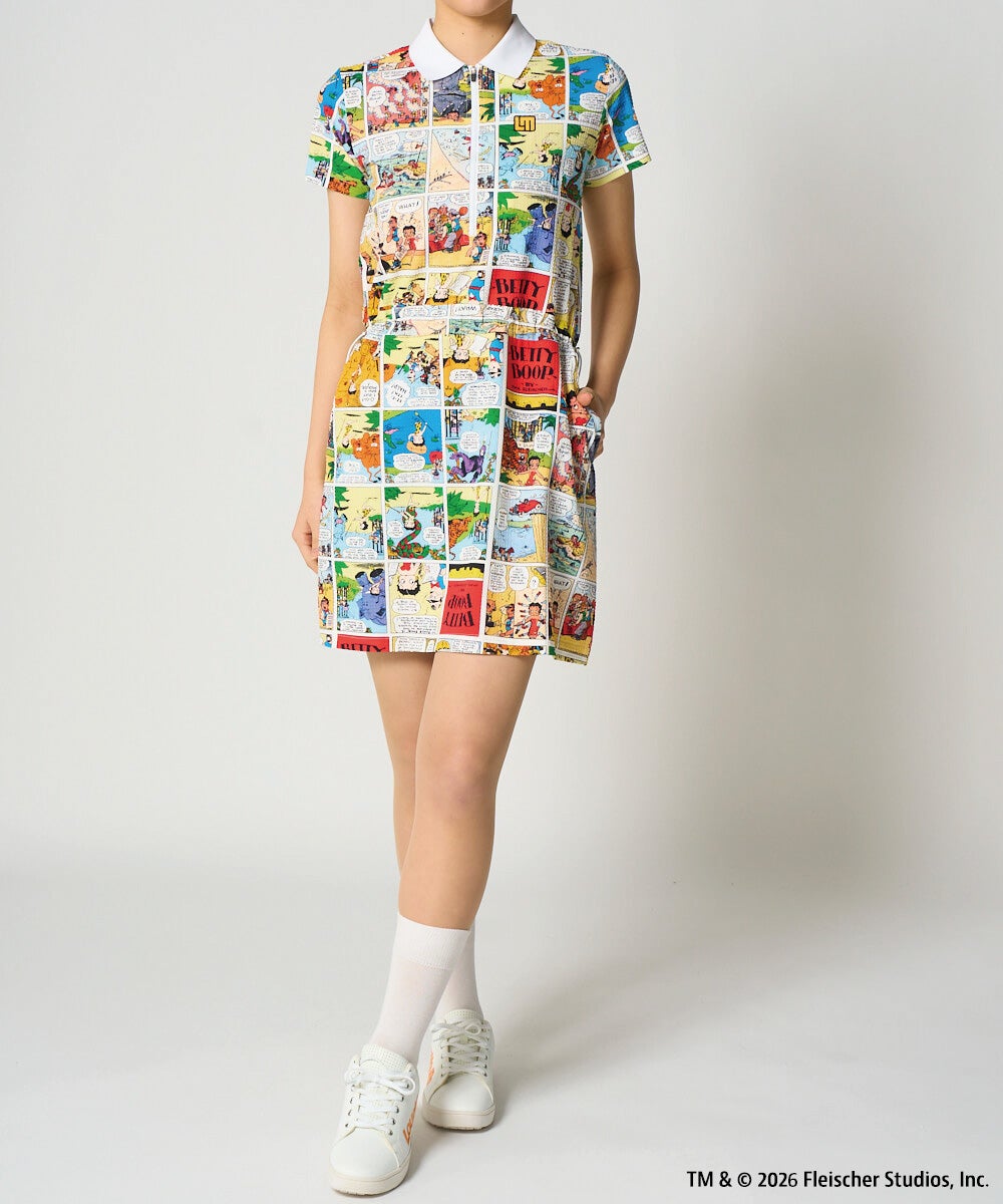 LOUDMOUTH×Betty Boop™ レディース ワンピース Betty' Comic