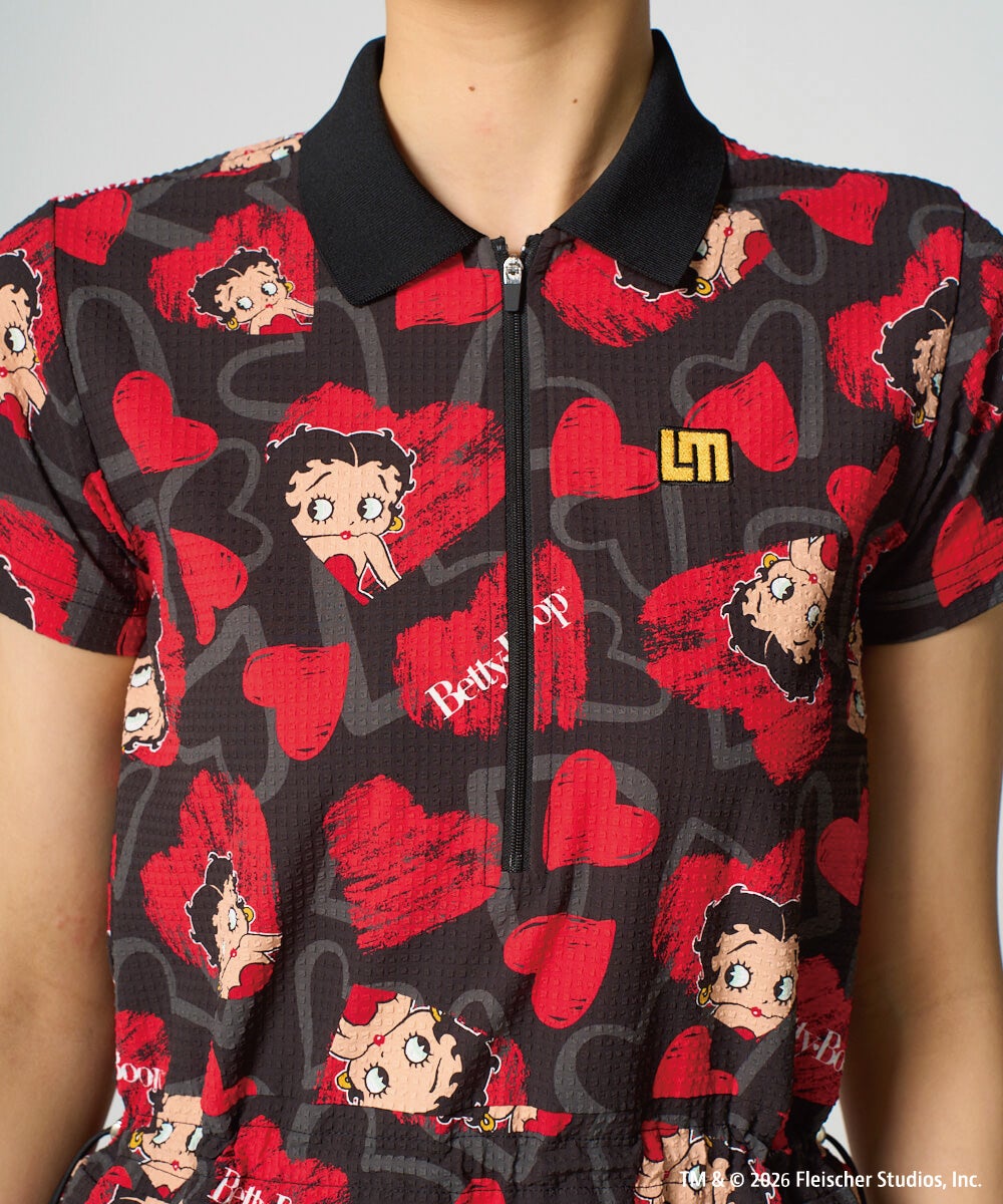 LOUDMOUTH×Betty Boop™ レディース ワンピース Scribble Hearts