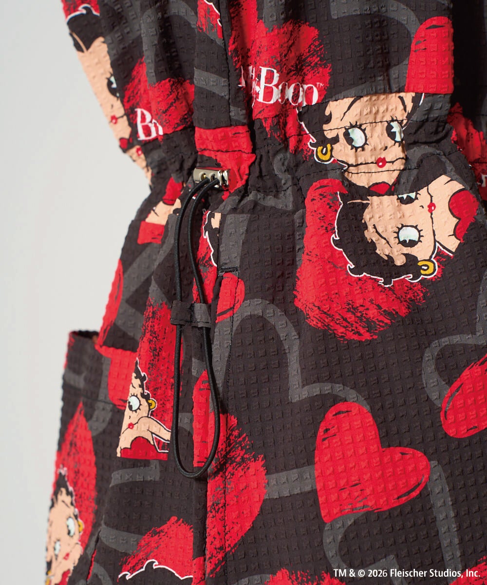 LOUDMOUTH×Betty Boop™ レディース ワンピース Scribble Hearts