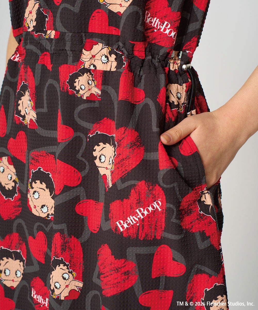 LOUDMOUTH×Betty Boop™ レディース ワンピース Scribble Hearts