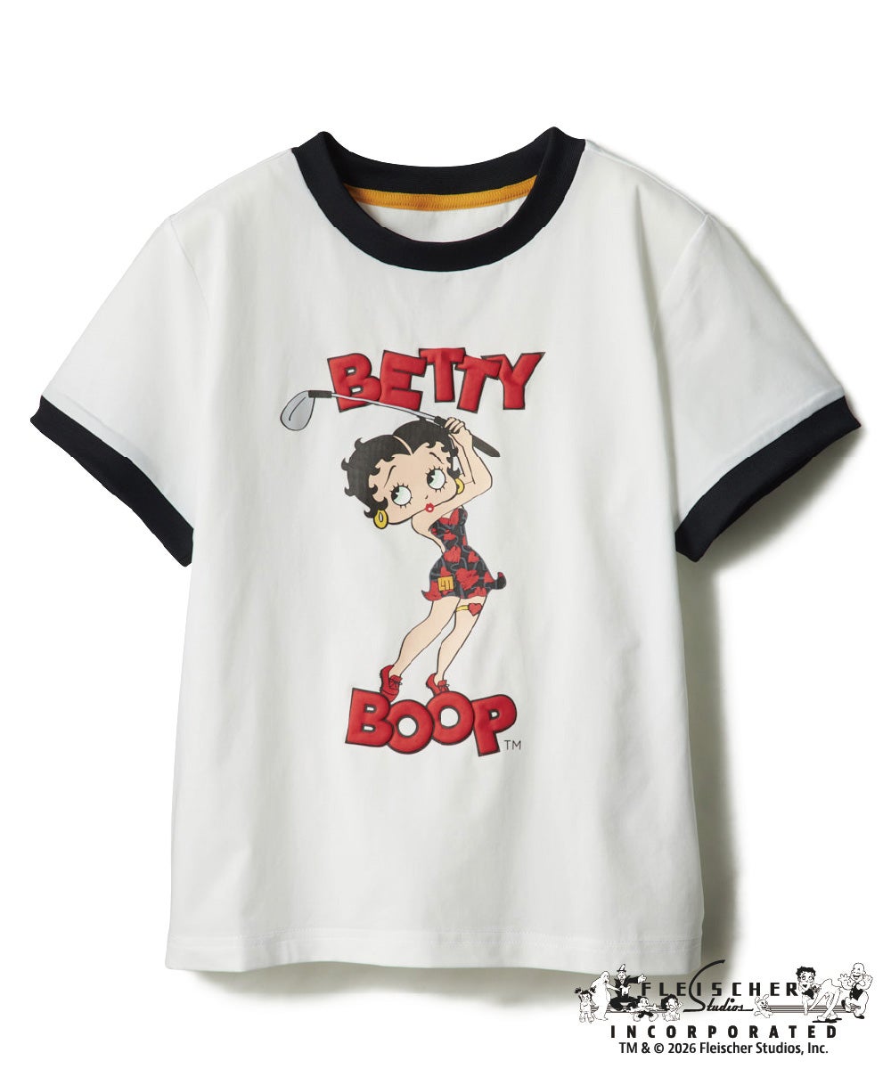 LOUDMOUTH×Betty Boop™ レディース Tシャツ ブラック
