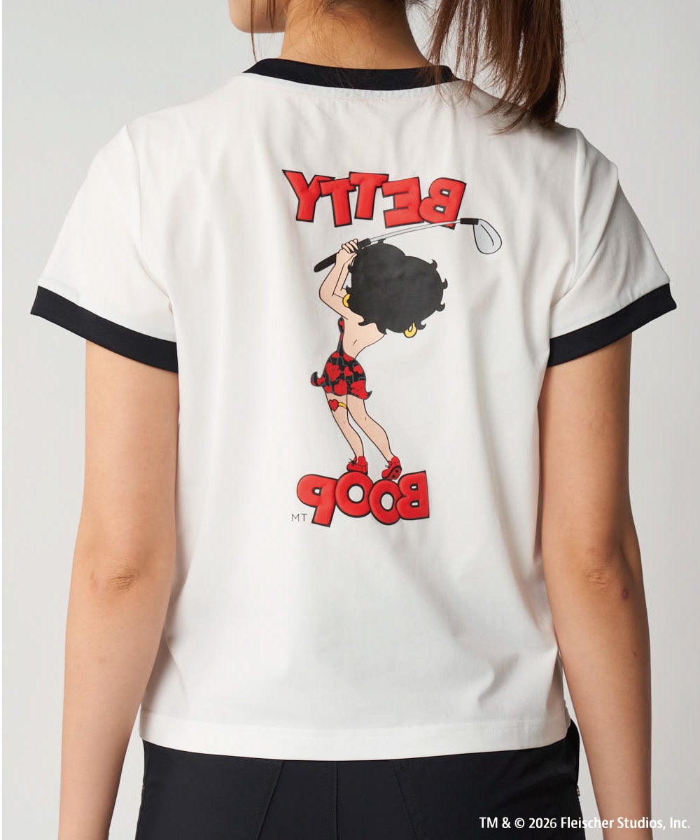 LOUDMOUTH×Betty Boop™ レディース Tシャツ ホワイト