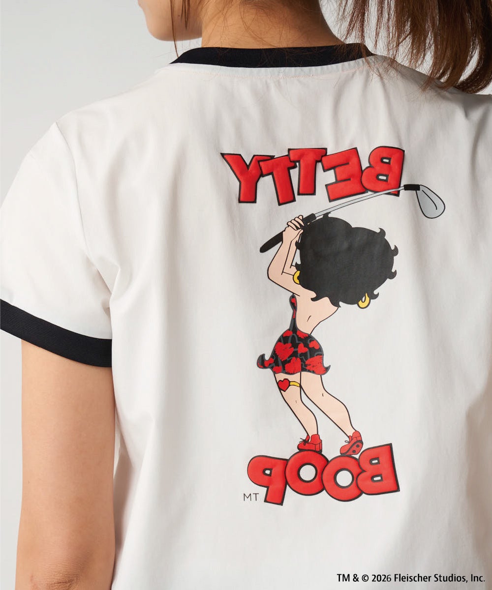 LOUDMOUTH×Betty Boop™ レディース Tシャツ ホワイト