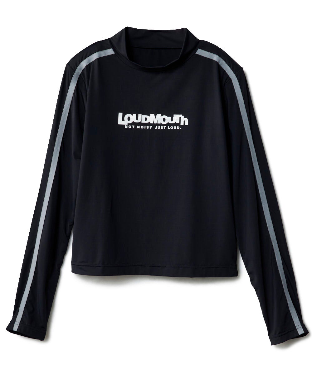 レディース 極冷感 短丈アクティブTシャツ ブラック | LOUDMOUTH JAPAN