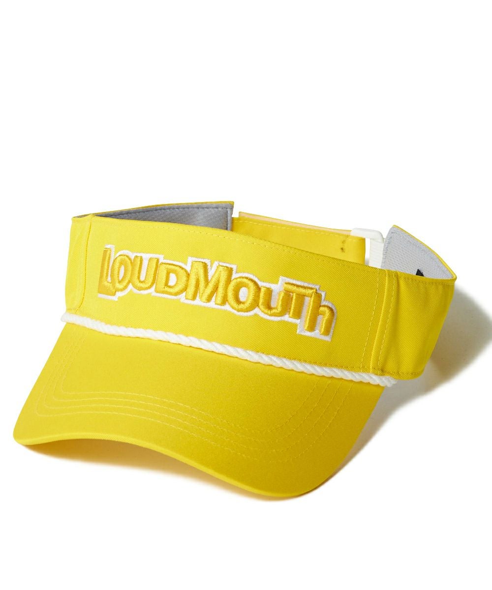 ユニセックス 吸汗速乾ベーシックサンバイザー イエロー | LOUDMOUTH JAPAN
