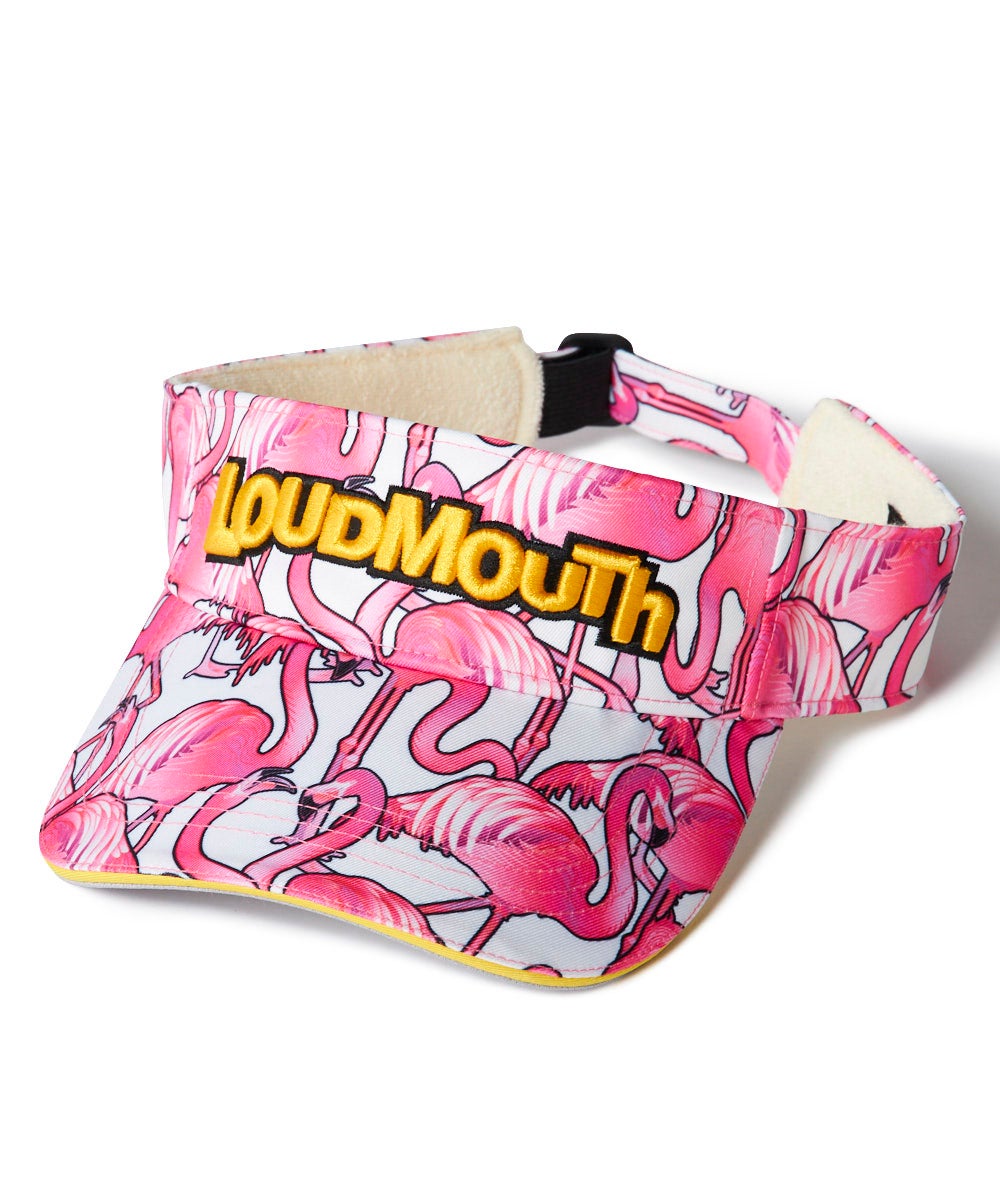 ユニセックス 柄サンバイザー Pink Panic/ピンクパニック | LOUDMOUTH