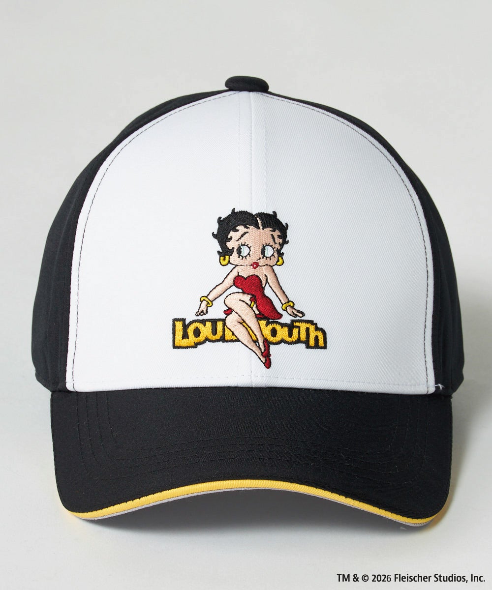 LOUDMOUTH×Betty Boop™ ユニセックス キャップ ブラック