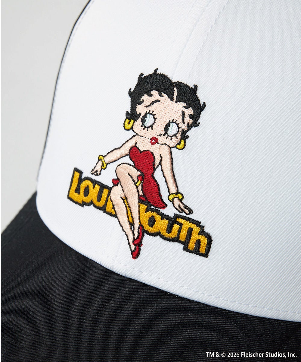 LOUDMOUTH×Betty Boop™ ユニセックス キャップ ブラック