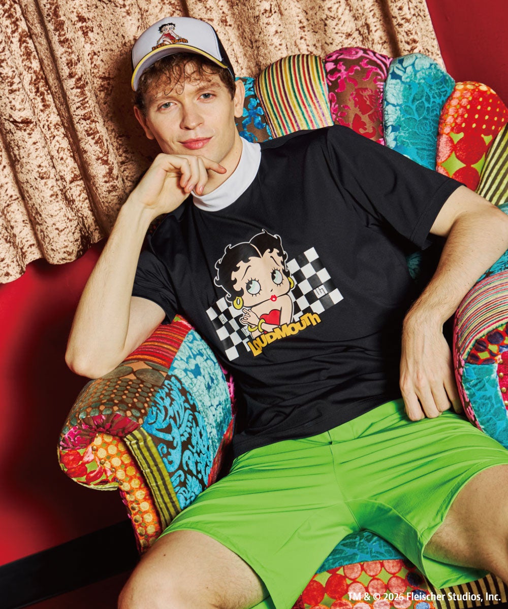 LOUDMOUTH×Betty Boop™ ユニセックス キャップ ブラック