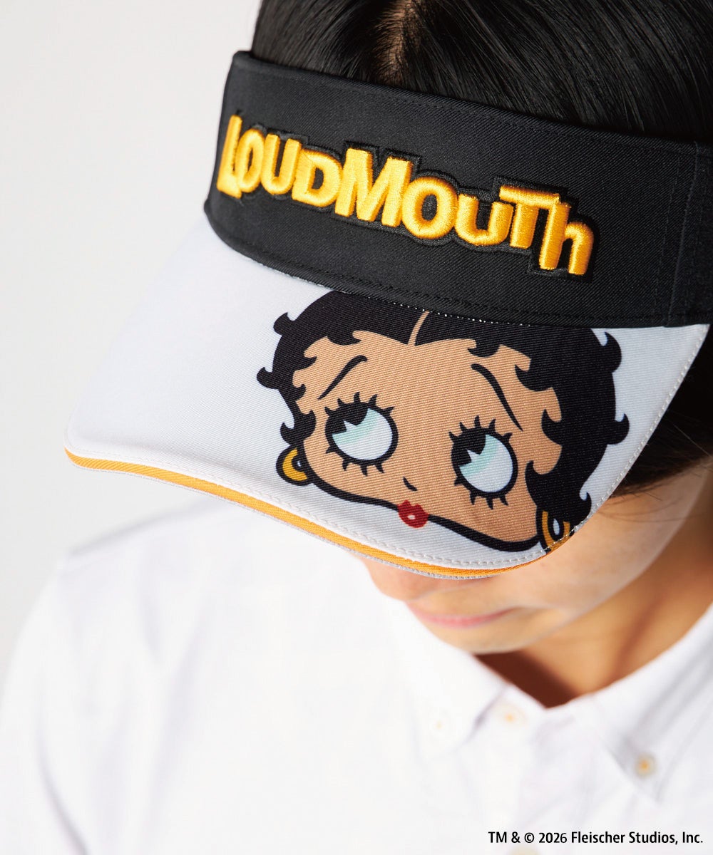 LOUDMOUTH×Betty Boop™ ユニセックス バイザー ブラック