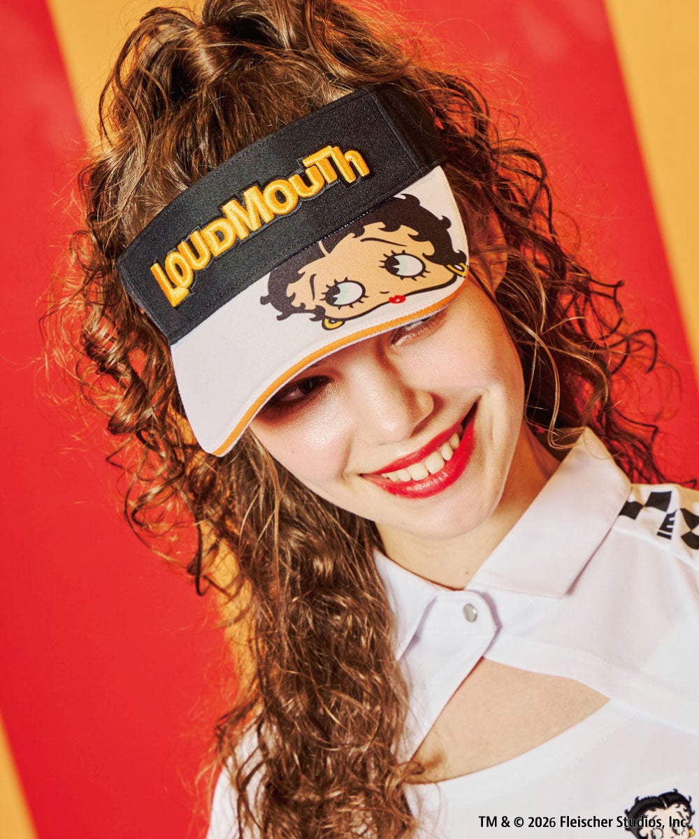 LOUDMOUTH×Betty Boop™ ユニセックス バイザー ブラック