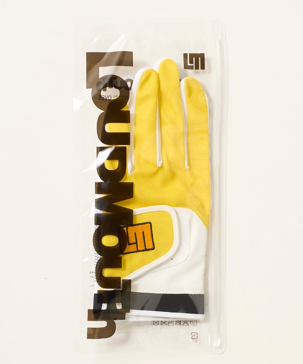 メンズ COOLMAX®ゴルフグローブ イエロー | LOUDMOUTH JAPAN