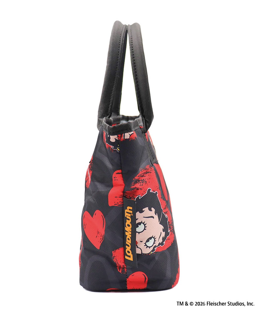 LOUDMOUTH×Betty Boop™ ラウンドポーチ Scribble Hearts Betty
