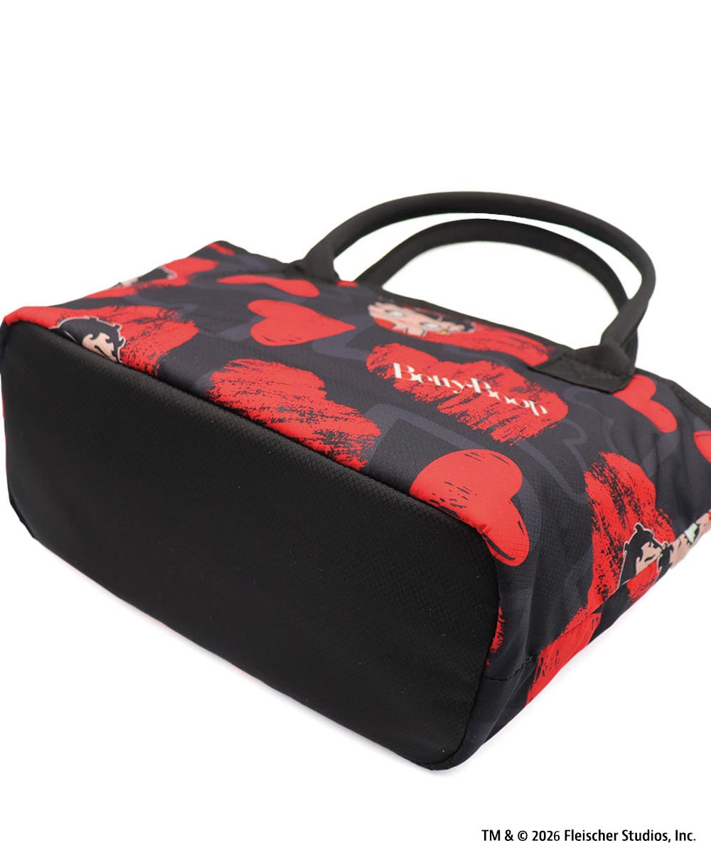 LOUDMOUTH×Betty Boop™ ラウンドポーチ Scribble Hearts Betty