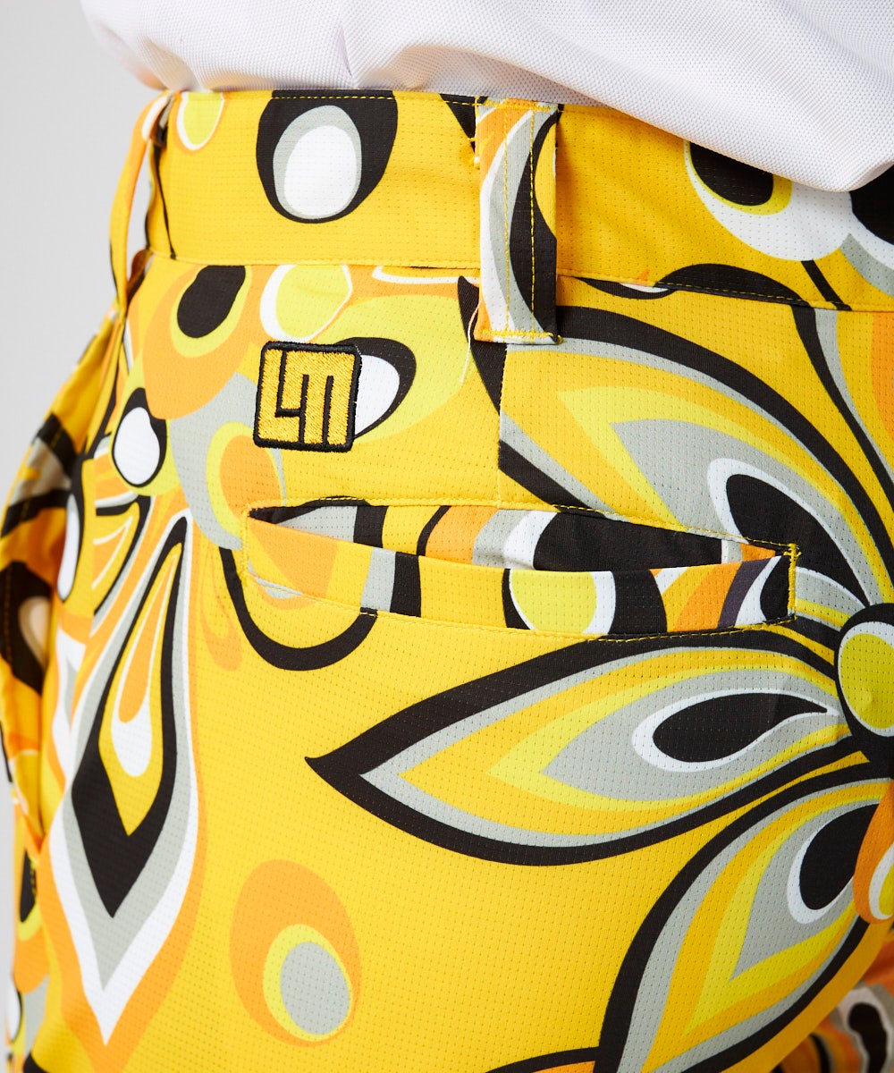 メンズ 柄ロングパンツ Shagadelic Yellow/シャガデリックイエロー