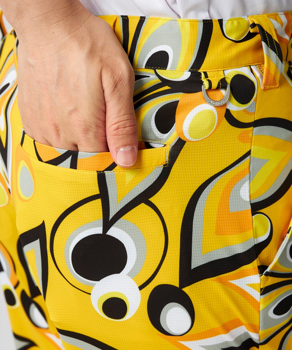 メンズ 柄ロングパンツ Shagadelic Yellow/シャガデリックイエロー