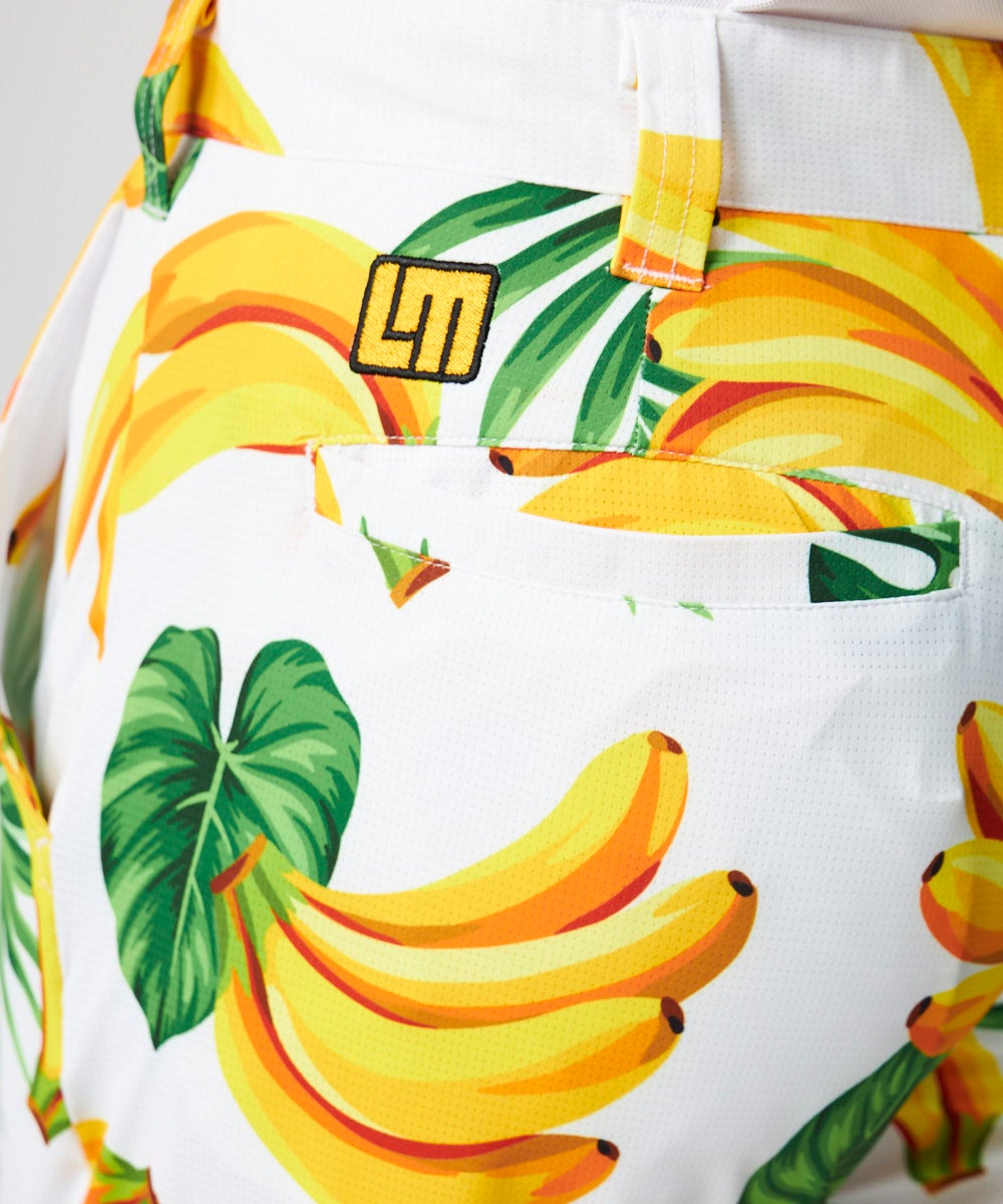 バナナ メンズ 柄ロングパンツ Bananas-White/バナナホワイト | LOUDMOUTH JAPAN