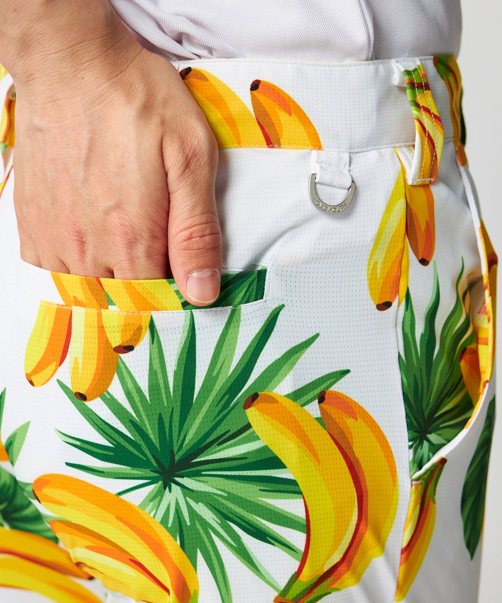 バナナマン グッズ パンツ 2023 メンズ 柄ロングパンツ Bananas-White/バナナホワイト | LOUDMOUTH JAPAN