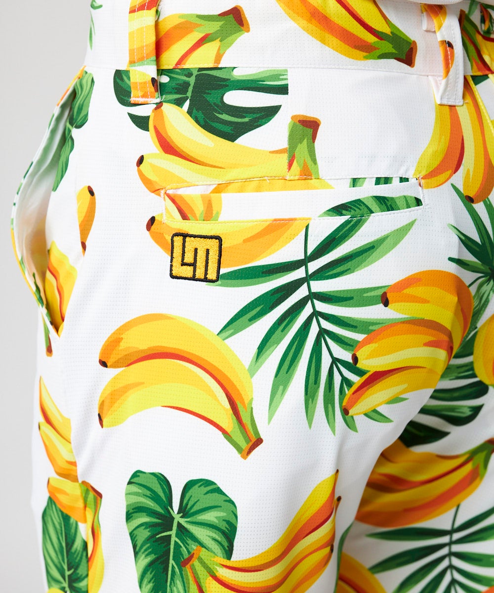 メンズ 柄ショートパンツ Bananas-White/バナナホワイト | LOUDMOUTH JAPAN