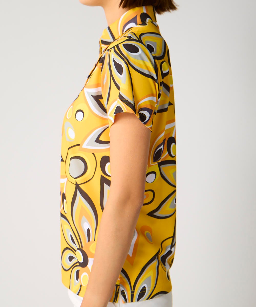レディース 柄ポロシャツ Shagadelic Yellow/シャガデリックイエロー