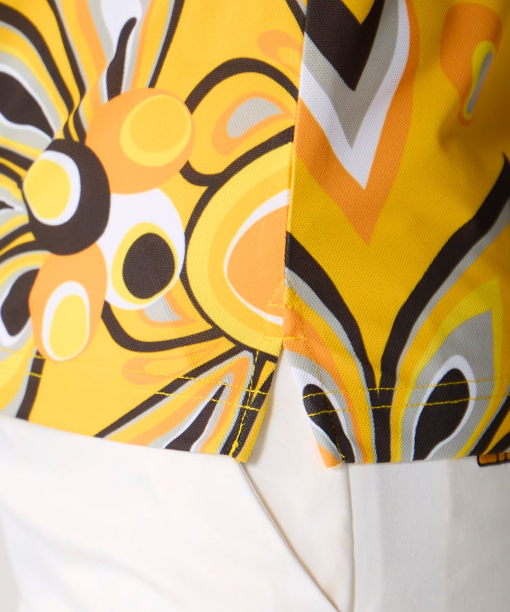 レディース 柄ポロシャツ Shagadelic Yellow/シャガデリックイエロー