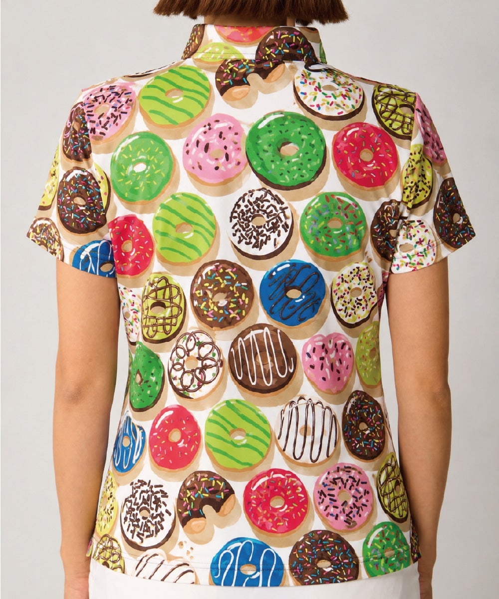 レディース 柄ポロシャツ Doughnuts/ドーナツ | LOUDMOUTH JAPAN