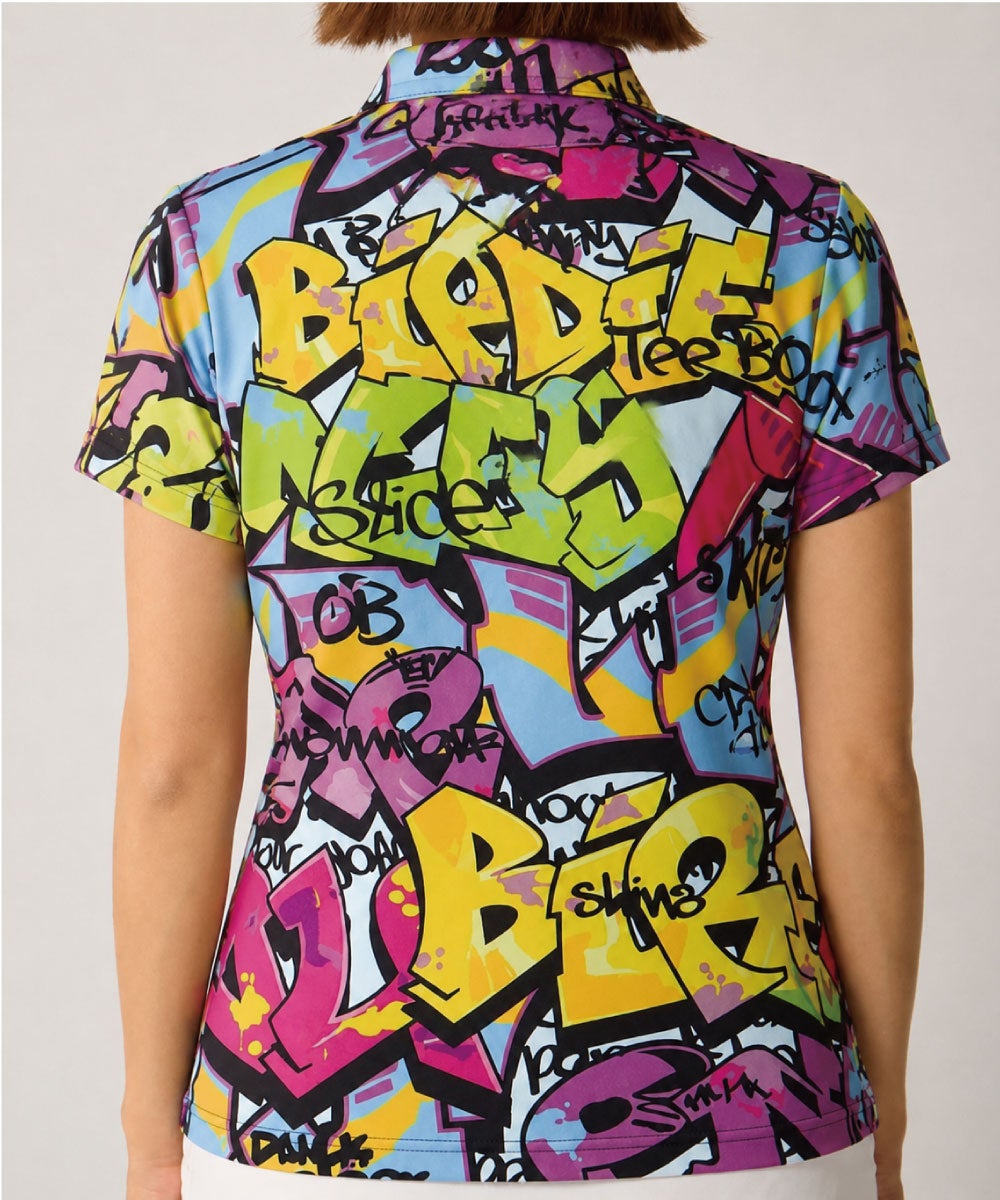 レディース 柄ポロシャツ Tags Neon/タグスネオン | LOUDMOUTH JAPAN