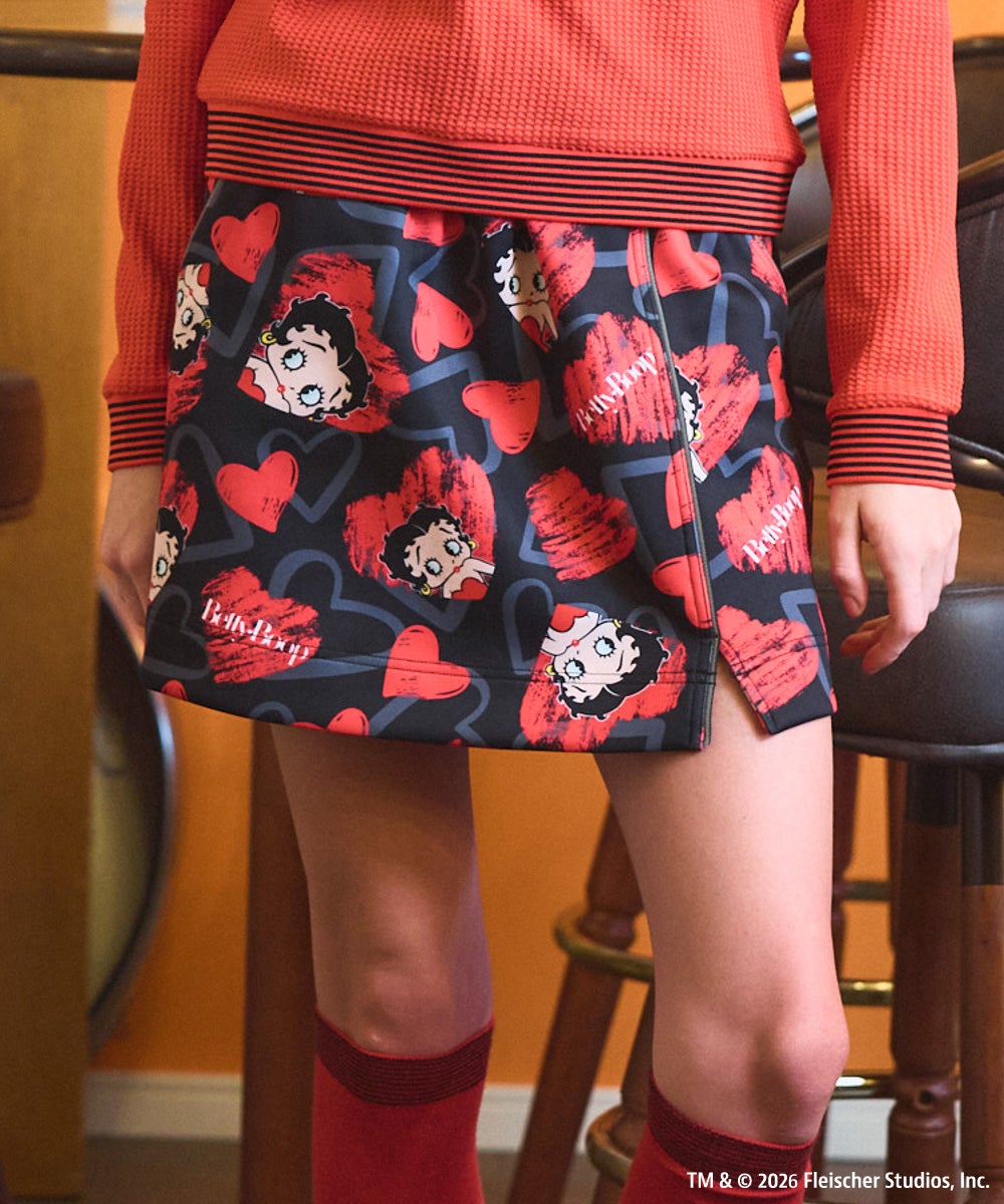 LOUDMOUTH×Betty Boop™ レディース ダンボールニットスカート